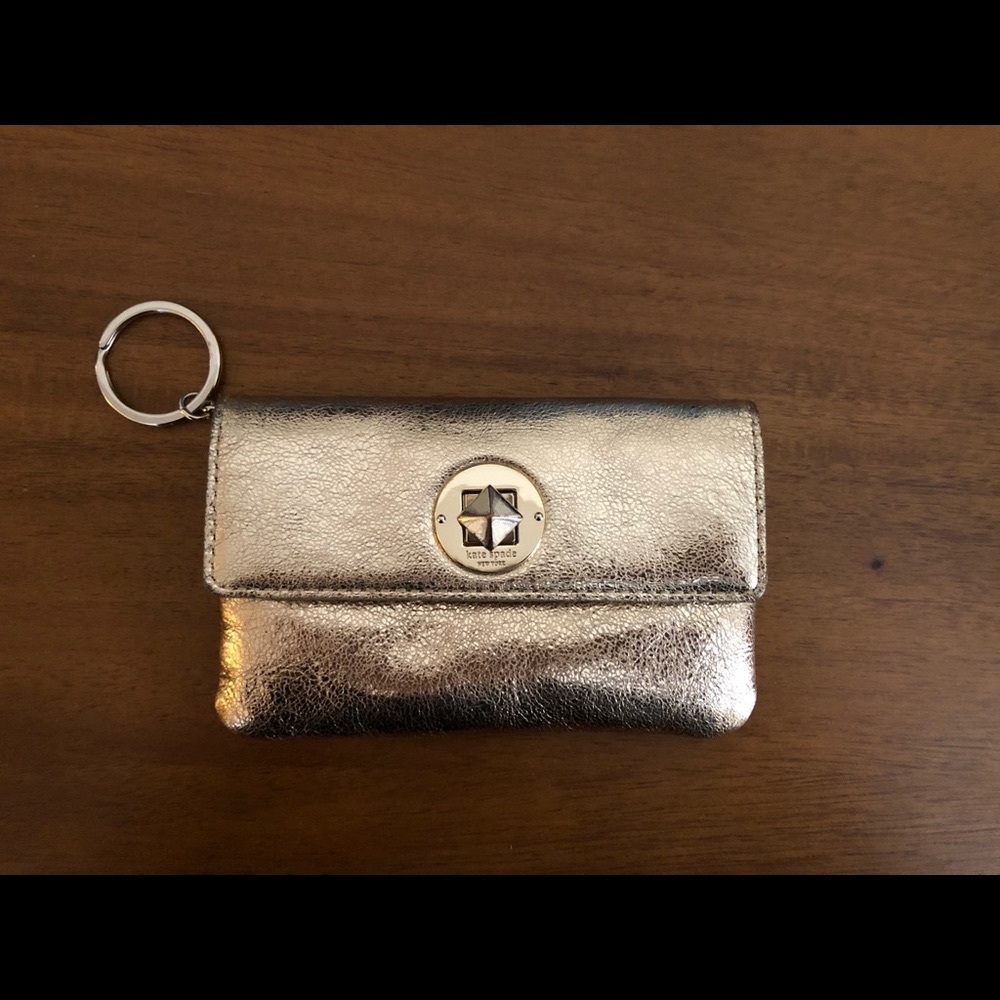 ♠️ Kate Spade Small Gold Wallet ♠️